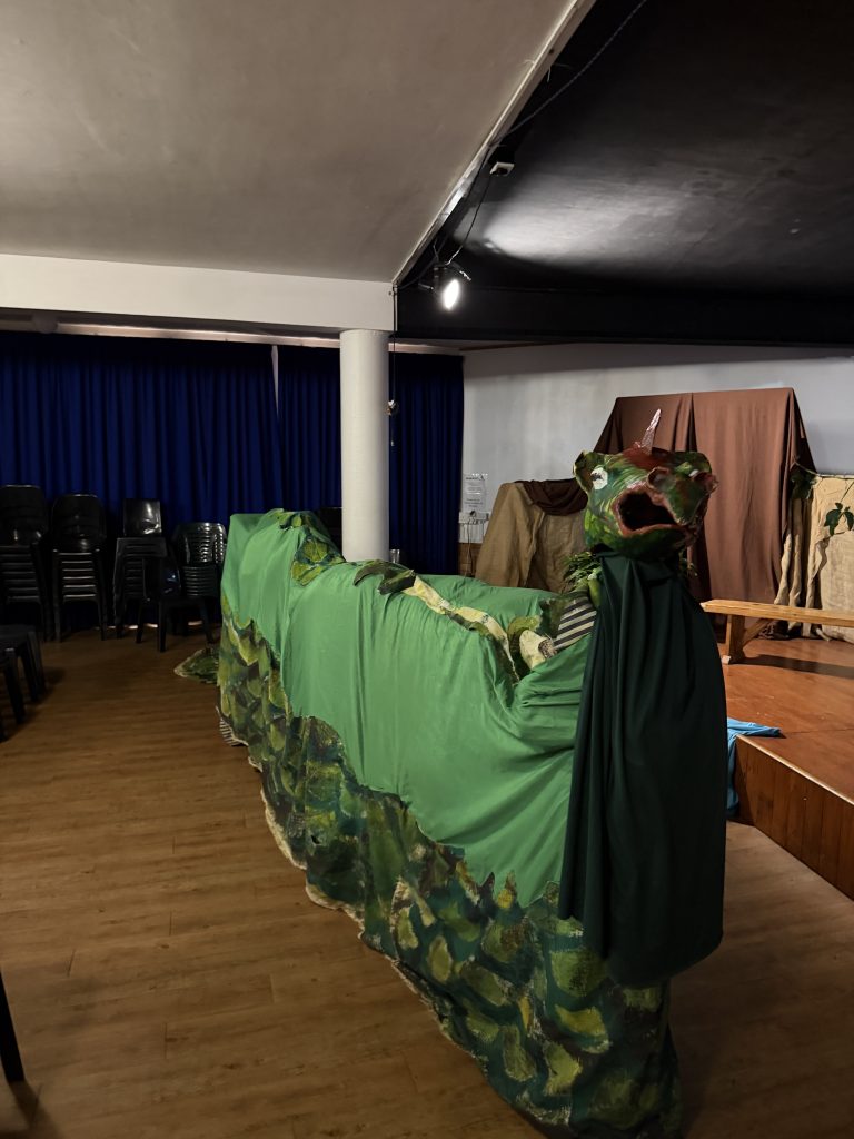 The green dragon from the Michaelmas play